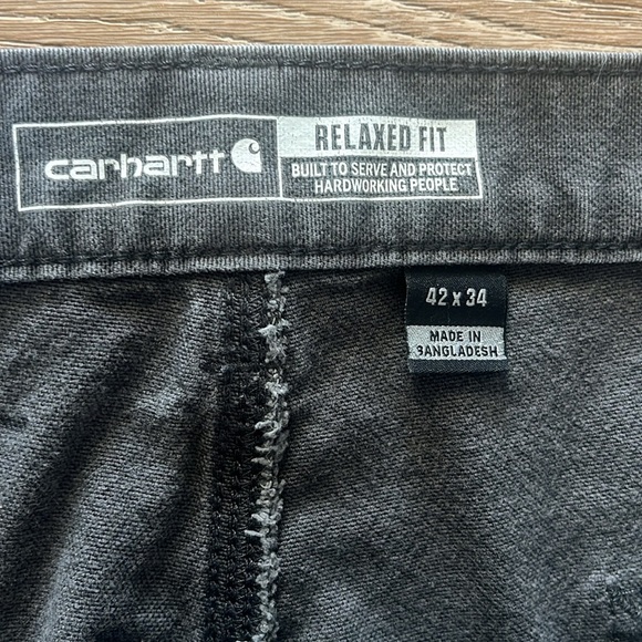 Carhartt double knee relaxed fit characoal gray men’s jeans‎ size 42x34 - Picture 11 of 13